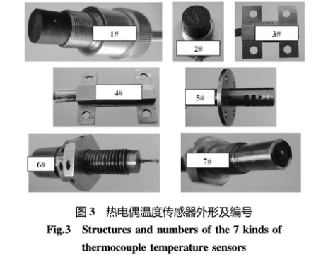 熱電偶溫度傳感器外形編號